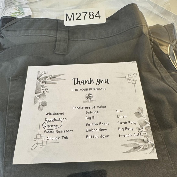 Carhartt Pants Mens 38x29 Gray Ripstop Relaxed Fit Work Utility Zip Pocket - Picture 11 of 12